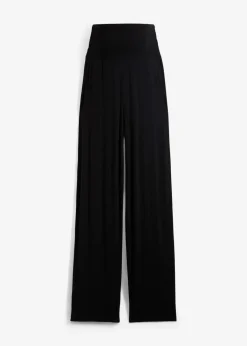 New Umstandshose aus Jersey mit gesmoktem Bund, gerades Bein Damen Bekleidung·Blazer|Nachhaltigere Materialien