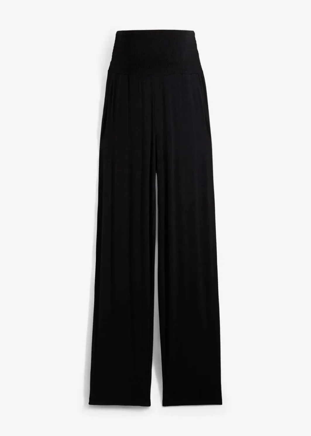 New Umstandshose aus Jersey mit gesmoktem Bund, gerades Bein Damen Bekleidung·Blazer|Nachhaltigere Materialien