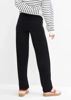 New Umstandshose aus Jersey mit gesmoktem Bund, gerades Bein Damen Bekleidung·Blazer|Nachhaltigere Materialien