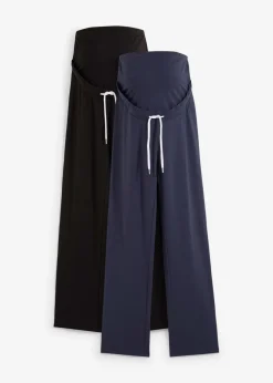 Sale Umstandshosen aus Baumwoll-Jersey, Straight Leg (2er-Pack) Damen Bekleidung·Blazer|Umstandsmode