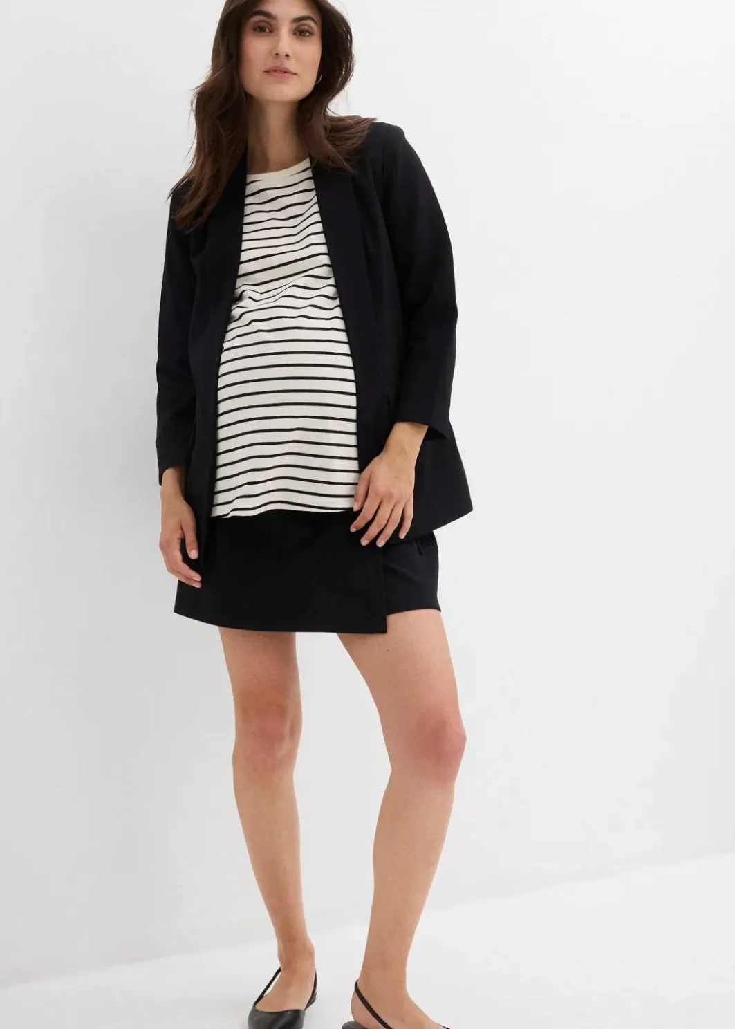 Online Umstands-Hosenrock aus Bio-Baumwolle Damen Bekleidung·Blazer|Umstandsmode