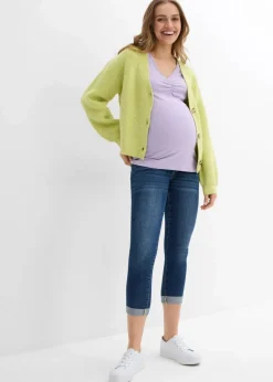 Online Umstandsjeans mit 7/8 Länge, Slim Damen Bekleidung·Blazer|Umstandsmode