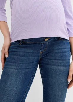Online Umstandsjeans mit 7/8 Länge, Slim Damen Bekleidung·Blazer|Umstandsmode
