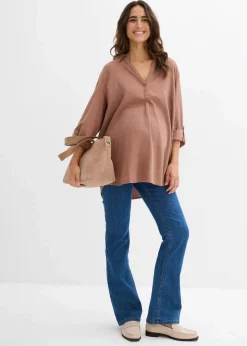 Damen bonprix Bekleidung·Blazer|Umstandsmode|Umstandsjeans mit Bio-Baumwolle, leicht ausgestelltes Bein