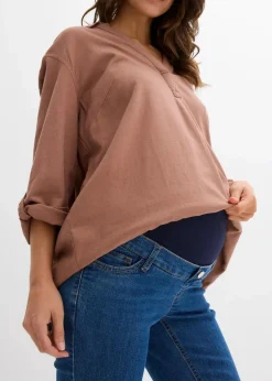 Damen bonprix Bekleidung·Blazer|Umstandsmode|Umstandsjeans mit Bio-Baumwolle, leicht ausgestelltes Bein