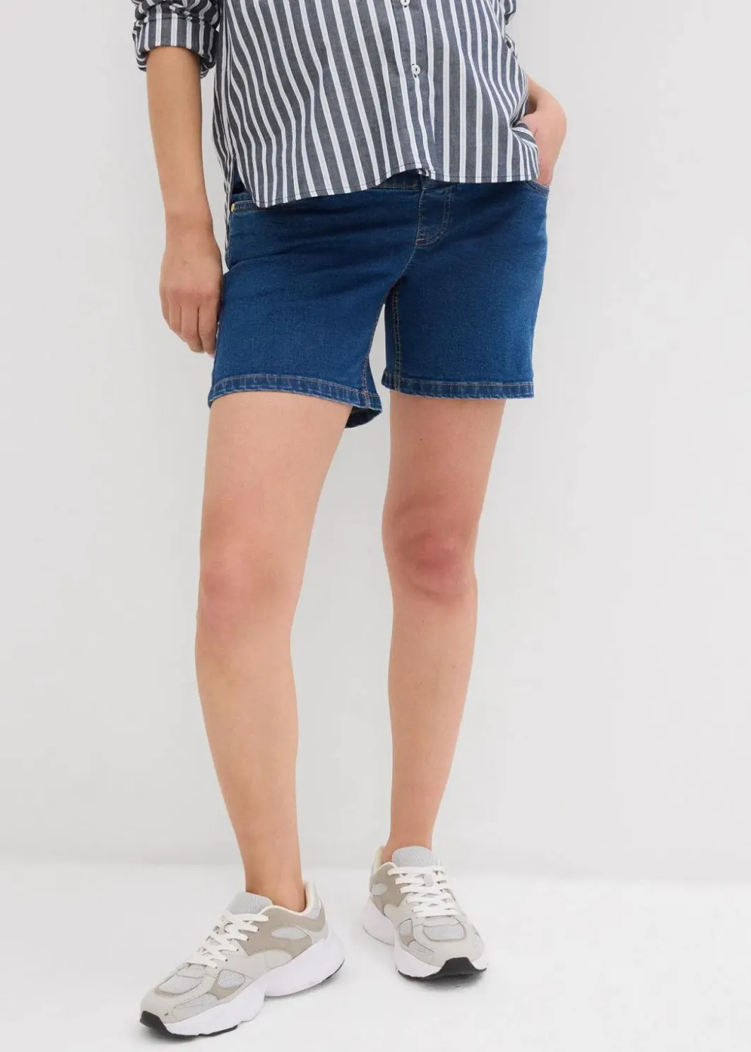 Damen bonprix Bekleidung·Blazer|Umstandsmode|Umstandsjeansshorts aus Baumwoll- Stretchdenim