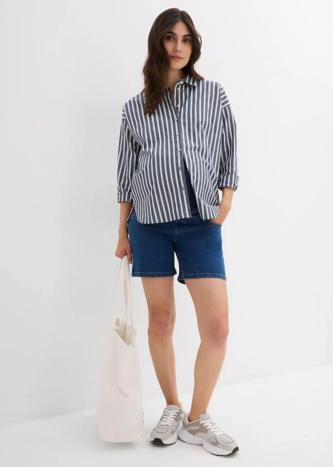 Damen bonprix Bekleidung·Blazer|Umstandsmode|Umstandsjeansshorts aus Baumwoll- Stretchdenim
