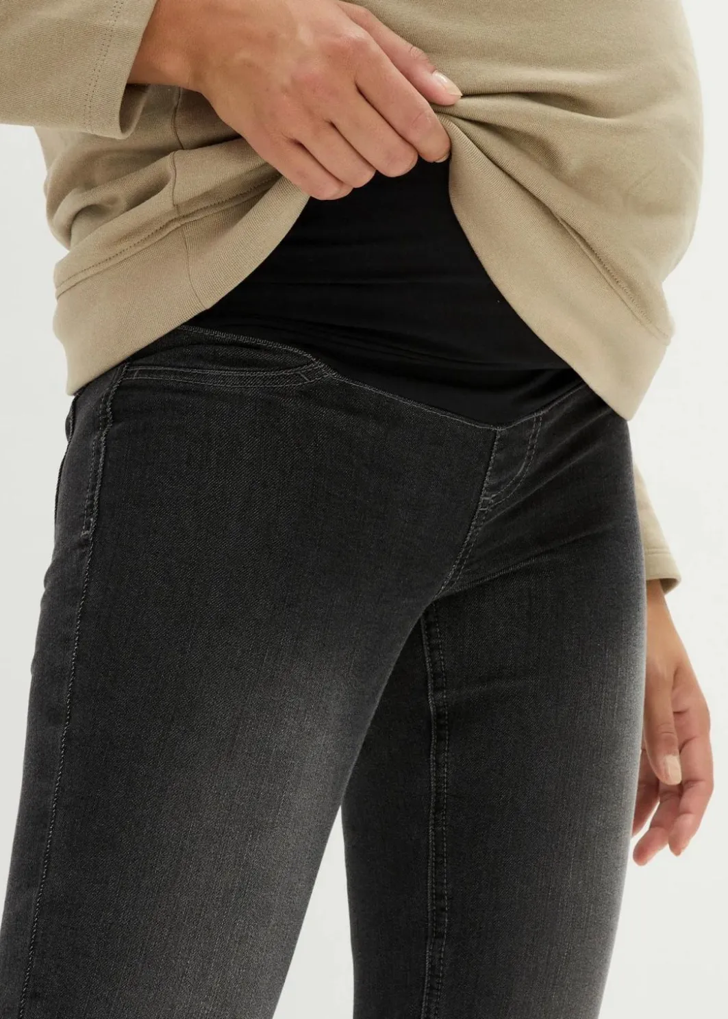 Clearance Umstandsjeggings mit Baumwolle (2er Pack), Skinny Damen Bekleidung·Blazer|Umstandsmode