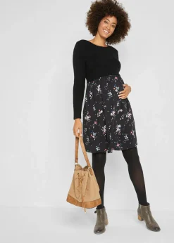 Damen bonprix Bekleidung·Blazer|Nachhaltigere Materialien|Umstandskleid aus Strick und Viskose