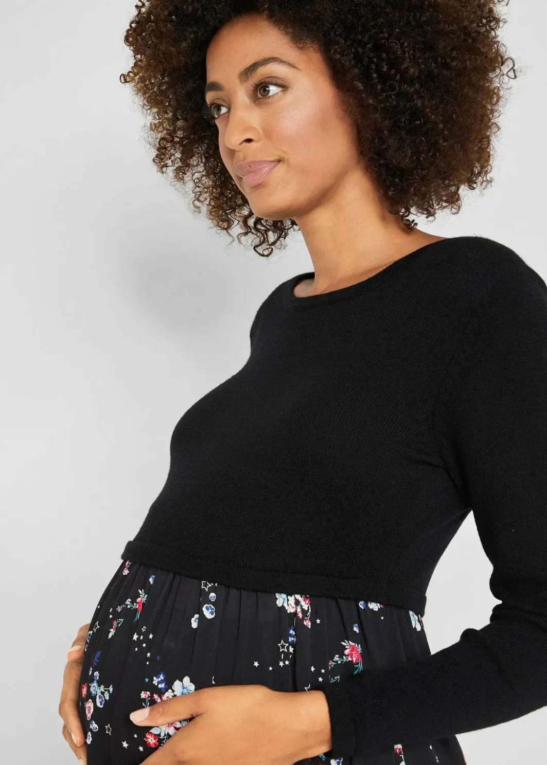 Damen bonprix Bekleidung·Blazer|Nachhaltigere Materialien|Umstandskleid aus Strick und Viskose