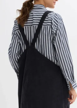 Damen bonprix Bekleidung·Blazer|Umstandsmode|Umstands-Latzkleid aus Baumwoll-Cord mit Stretch