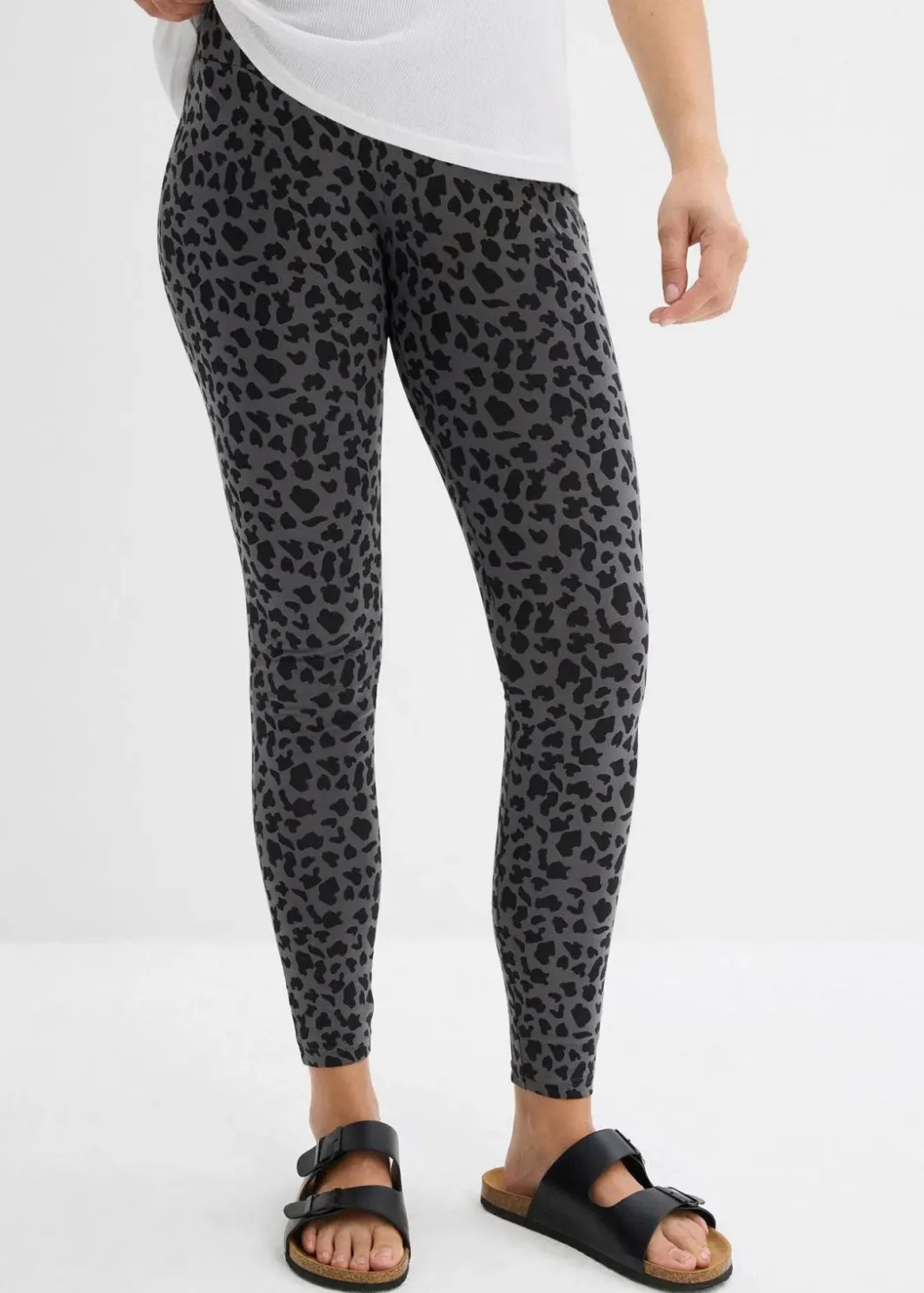 Damen bonprix Umstandsmode|Nachhaltigere Materialien|Umstandsleggings aus Bio-Baumwolle (2er Pack)