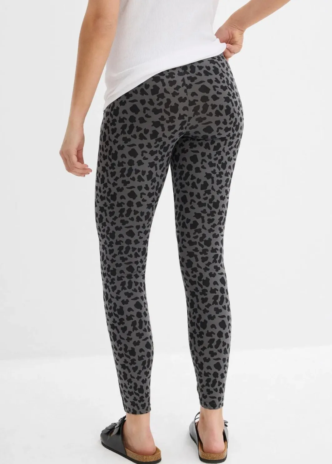 Damen bonprix Umstandsmode|Nachhaltigere Materialien|Umstandsleggings aus Bio-Baumwolle (2er Pack)