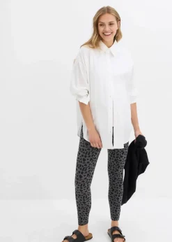 Damen bonprix Umstandsmode|Nachhaltigere Materialien|Umstandsleggings aus Bio-Baumwolle (2er Pack)