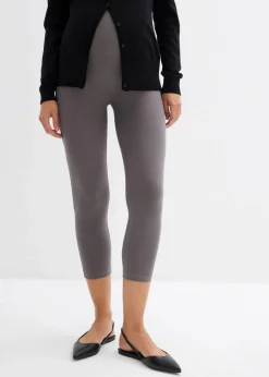 Damen bonprix Umstandsmode|Bekleidung·Blazer|Umstands-Leggings in Capri-Länge (2er Pack)