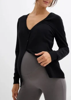 Damen bonprix Umstandsmode|Bekleidung·Blazer|Umstands-Leggings in Capri-Länge (2er Pack)