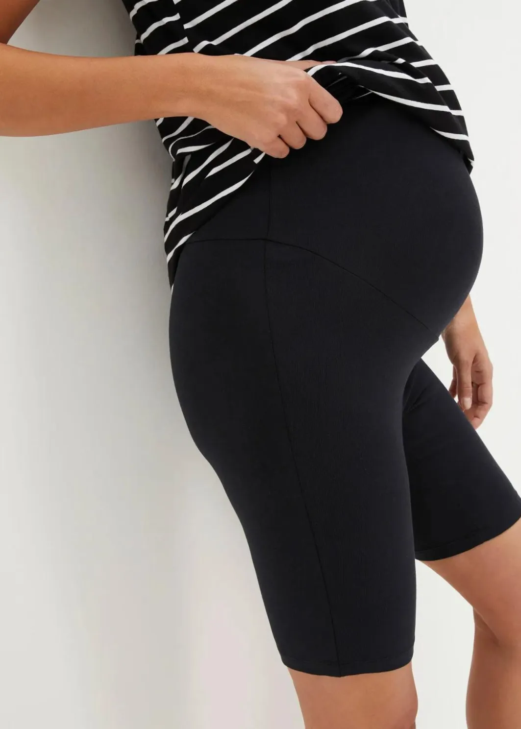 Discount Umstands-Radlerhose aus Bio-Baumwolle (2er Pack) Damen Radler & Oberschenkelschutz|Umstandsmode
