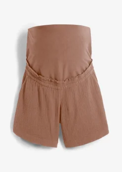 Damen bonprix Umstandsmode|Bekleidung·Blazer|Umstandsshorts aus reinem Baumwoll-Musselin