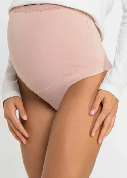 Damen bonprix Wäsche·Still- & Umstandswäsche|Wäsche·Baumwollunterwäsche|Umstandsslip mit Bio-Baumwolle (2er Pack)