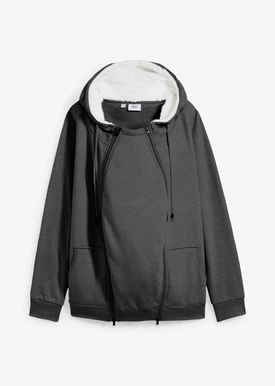 Outlet Umstands-Sweatjacke mit Baby-Einsatz und flauschiger Innenseite Damen Bekleidung·Blazer|Umstandsmode