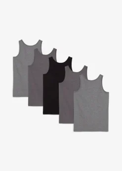 Outlet Unterhemd mit weicher Baumwolle (5er Pack) Kinder Mehrfachpacks|Jungen·Unterwäsche