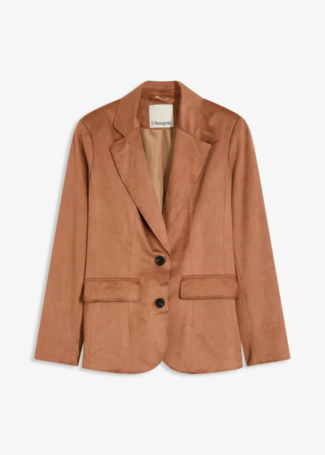 New Velourslederimitat-Blazer Damen Bekleidung·Basics|Blazer