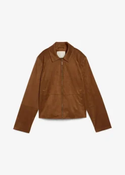 Online Velourslederimitat-Jacke Damen Bekleidung·Hosen|Jacken & Mäntel