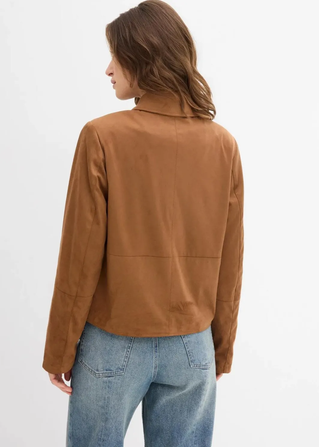 Online Velourslederimitat-Jacke Damen Bekleidung·Hosen|Jacken & Mäntel