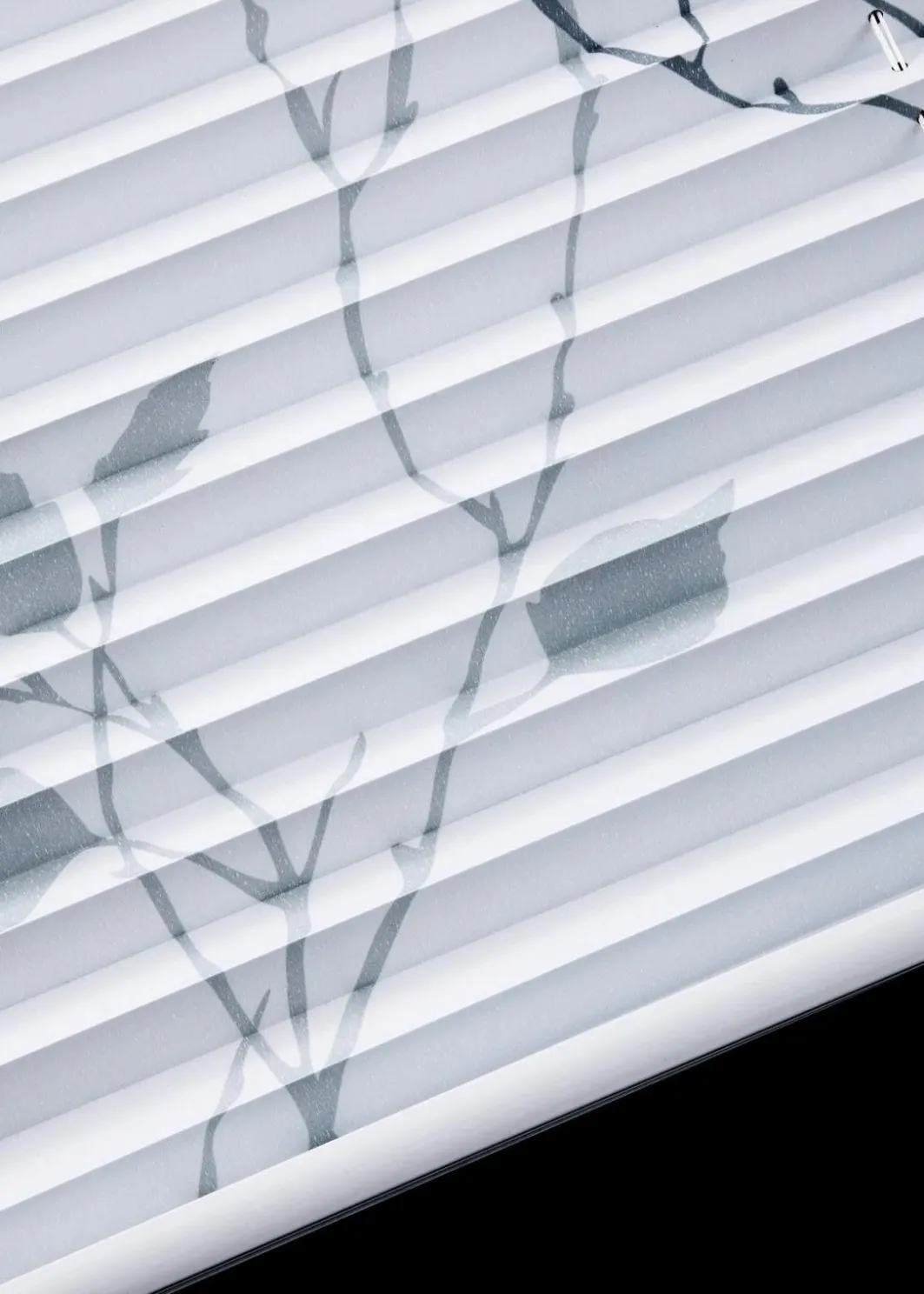bonprix Fensterverdunkelung|Fensterverdunkelung|Verdunkelungsplissee mit Blumenranken