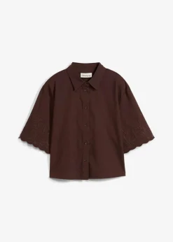 Damen bonprix Bekleidung·Jacken & Mäntel|Premium|verkürzte Hemdbluse mit Seidenanteil