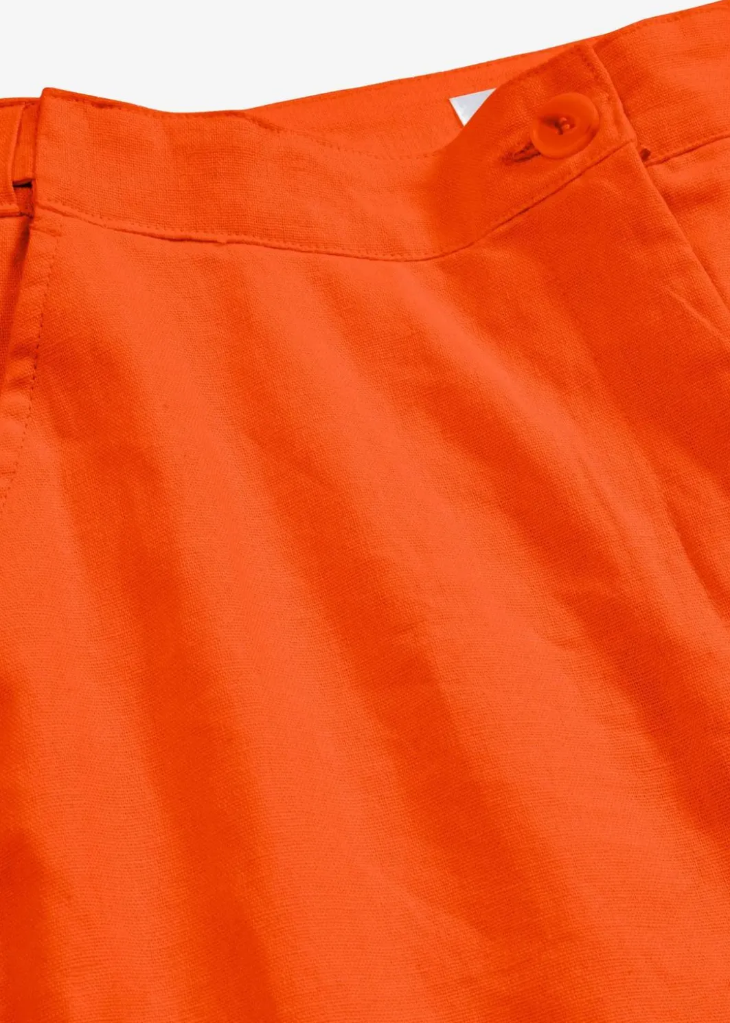 Online Verkürzte High-Waist-Hose aus Leinen-Viskose-Mix Damen Bekleidung·Kleider|Hosen