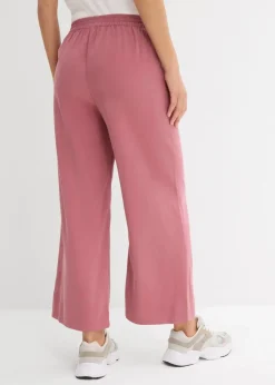 New Verkürzte Hose aus weichem Viskose-Mix Damen Bekleidung·Kleider|Hosen