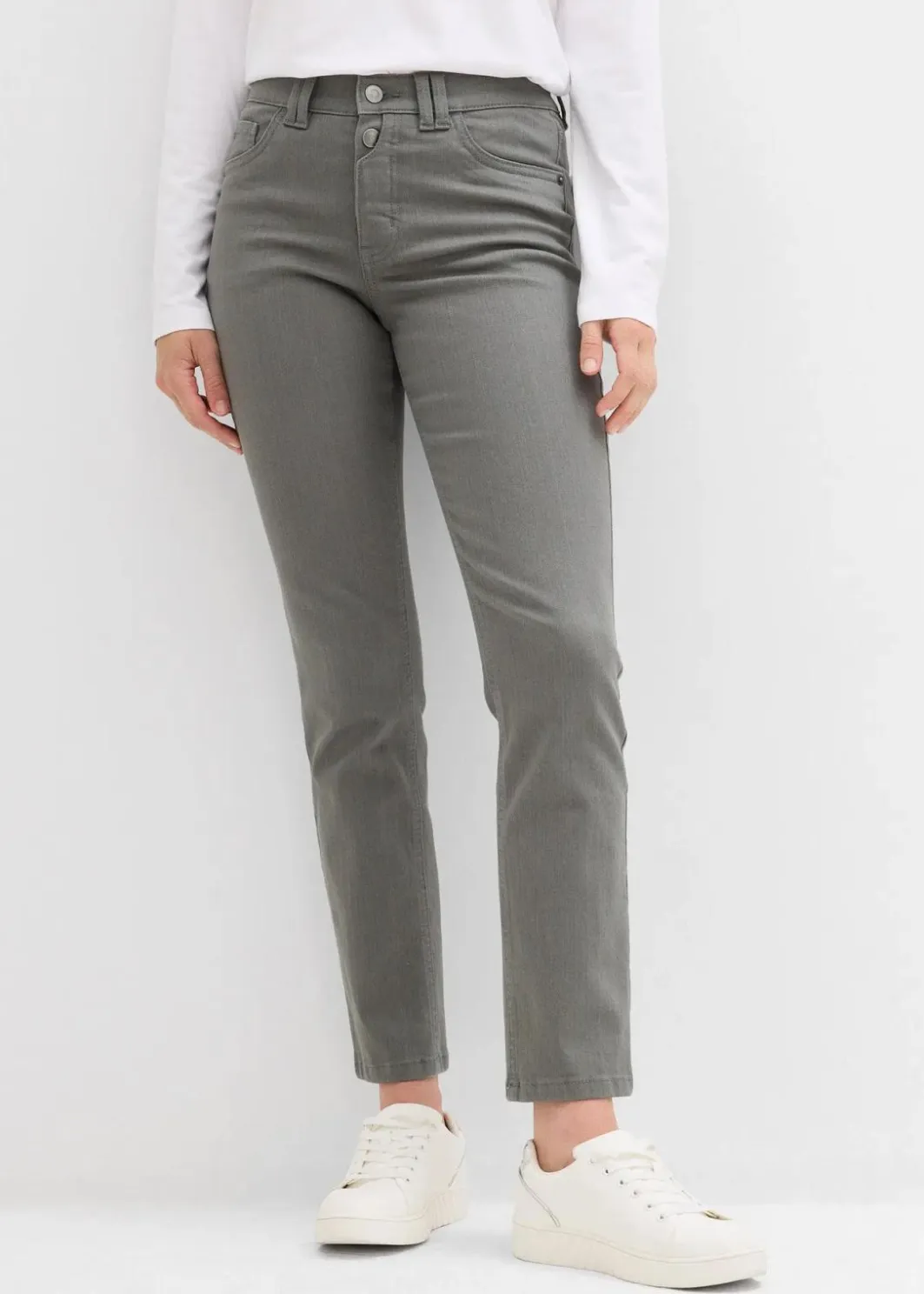 Damen bonprix Bekleidung·Kleider|Hosen|verkürzte Twill-Hose