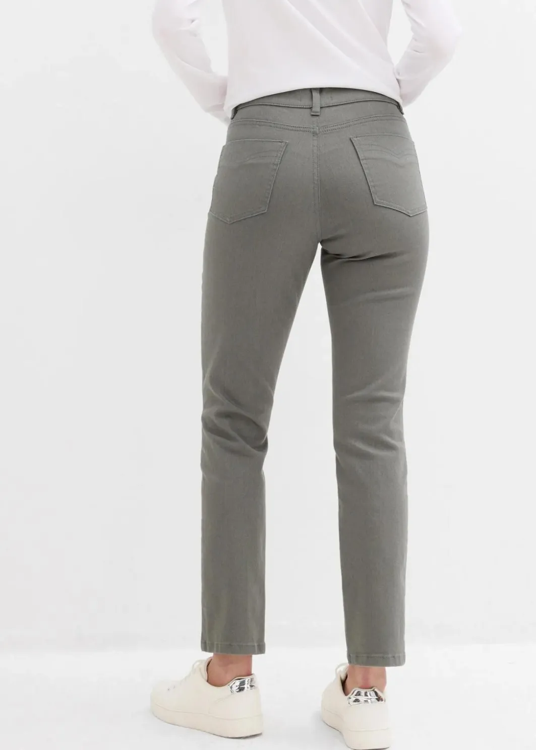 Damen bonprix Bekleidung·Kleider|Hosen|verkürzte Twill-Hose