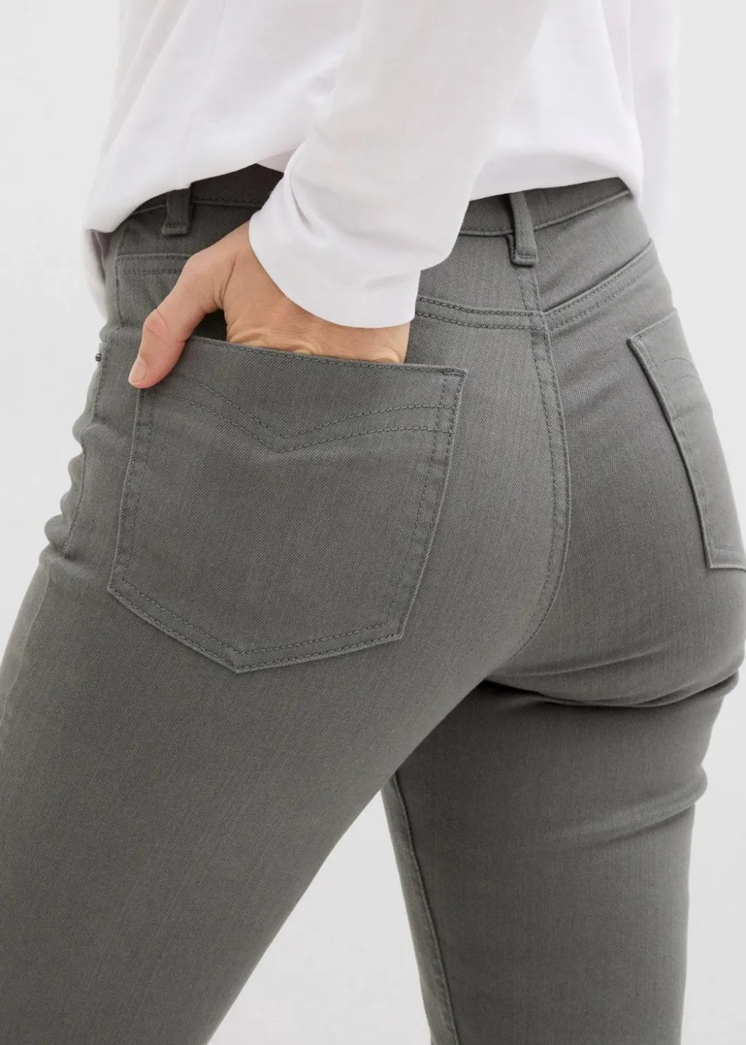 Damen bonprix Bekleidung·Kleider|Hosen|verkürzte Twill-Hose