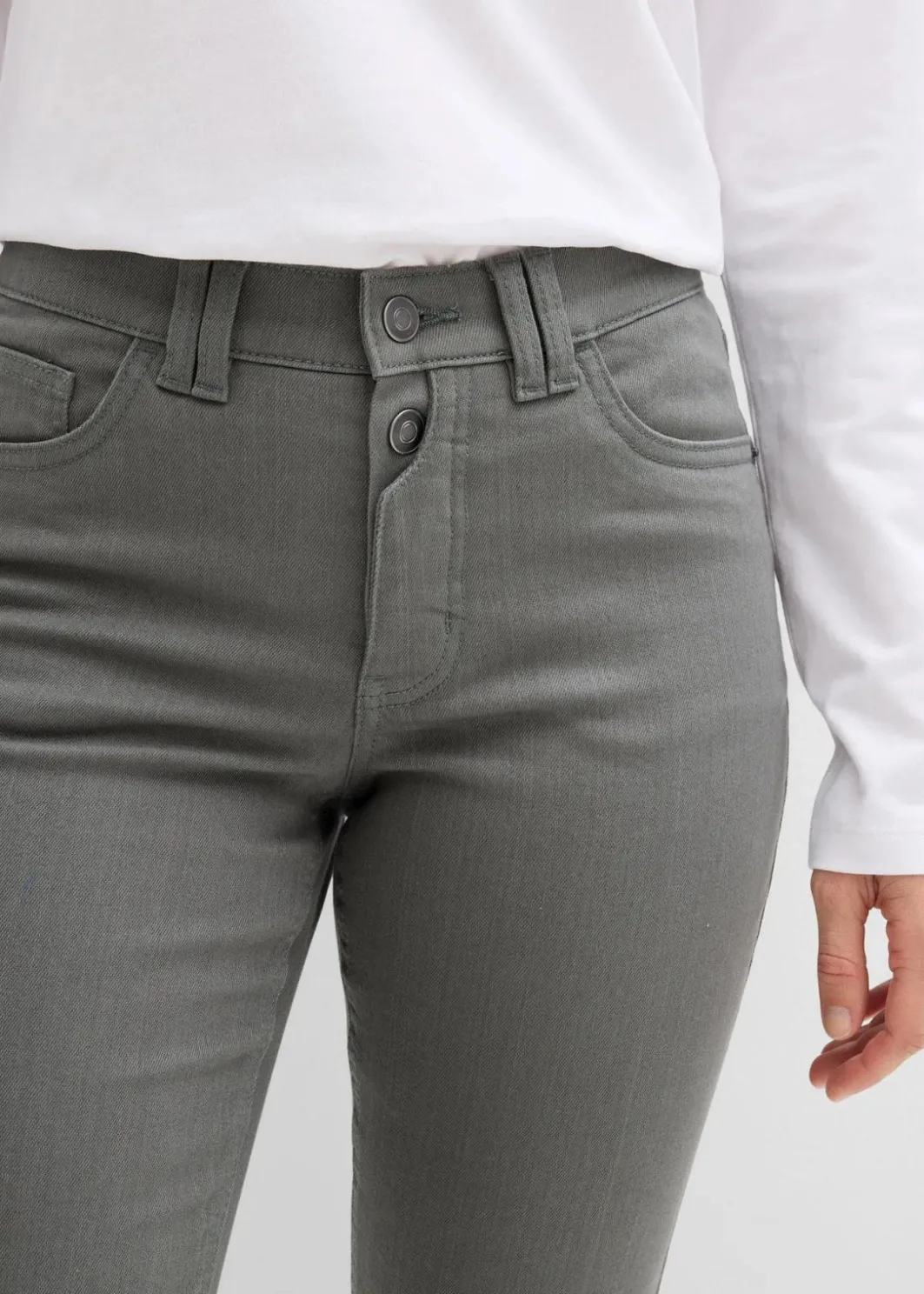 Damen bonprix Bekleidung·Kleider|Hosen|verkürzte Twill-Hose