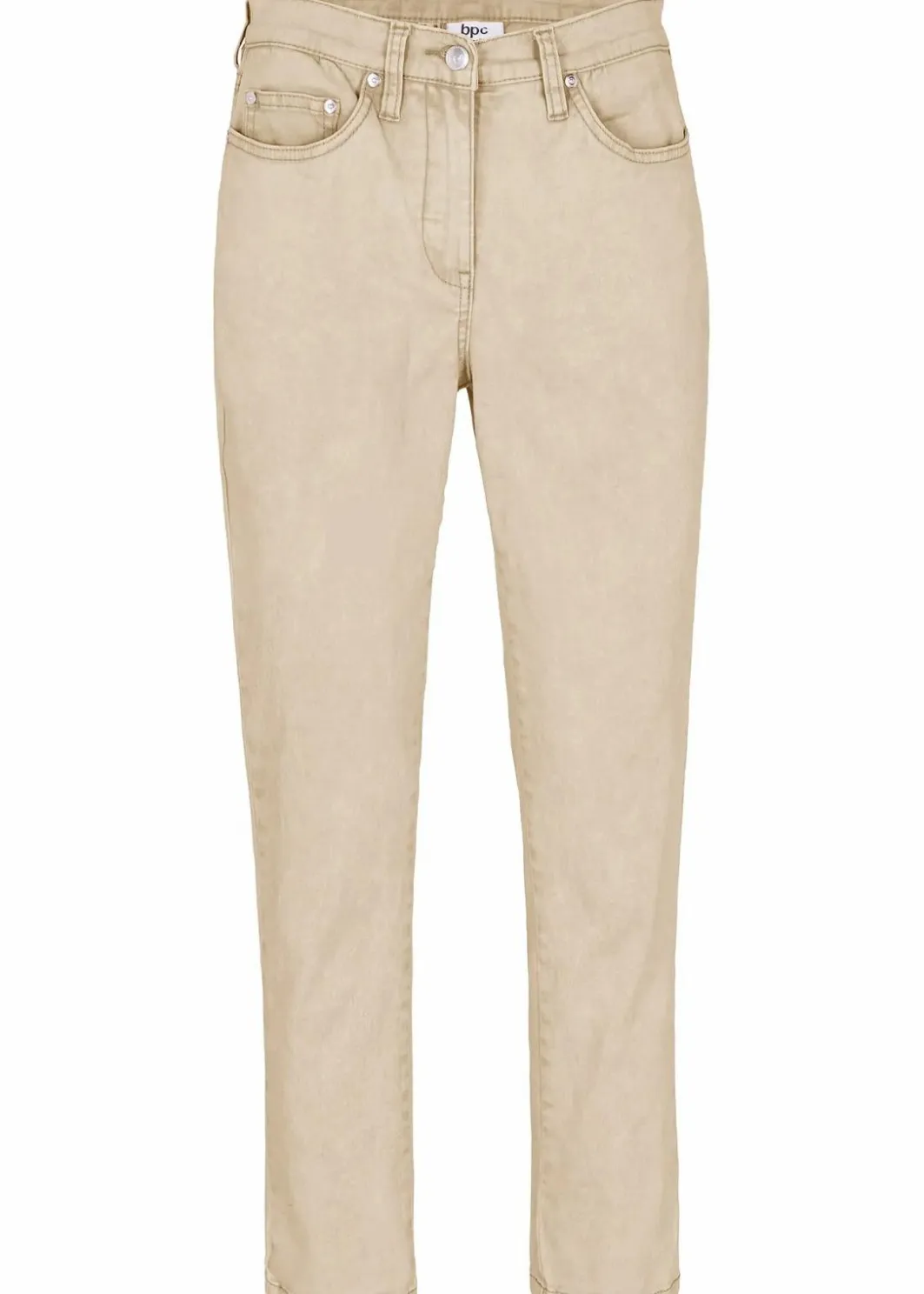 Damen bonprix Bekleidung·Kleider|Hosen|Verkürzte Twill-Hose im Used-Look