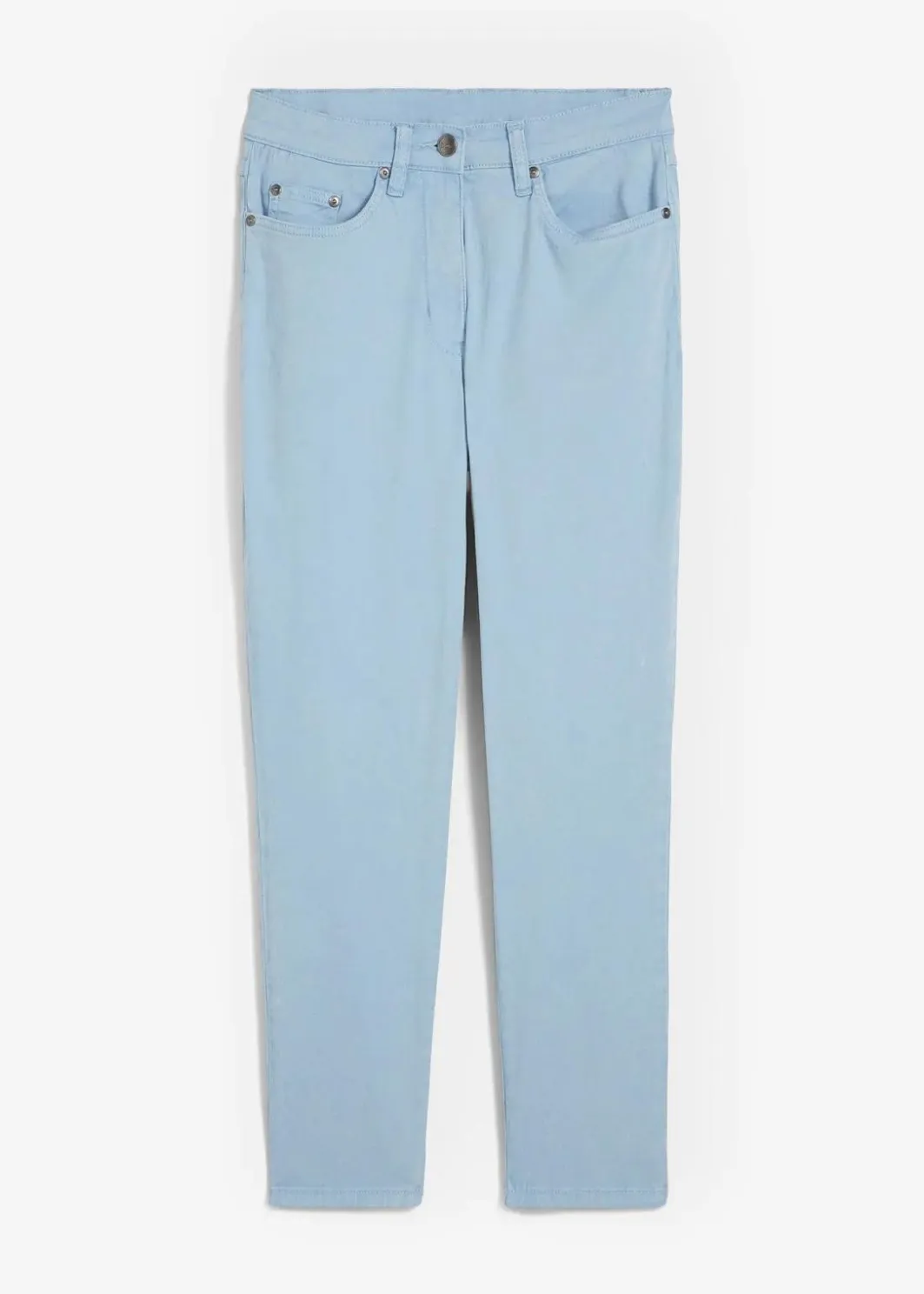 Damen bonprix Hosen|Bekleidung·Kleider|Verkürzte Twill-Hose im Used-Look