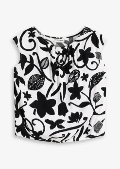 Damen bonprix Nachhaltigere Materialien|Shirts & Tops|verkürztes Blusentop aus fließender Viskose