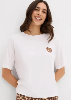 Outlet Verkürztes Shirt mit überschnittener Schulter Damen Shirts & Tops