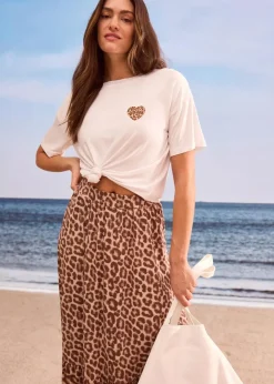 Outlet Verkürztes Shirt mit überschnittener Schulter Damen Shirts & Tops