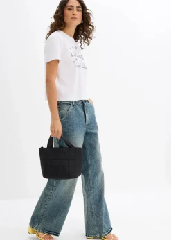 Discount Verkürztes T-Shirt aus Jersey Damen Shirts & Tops