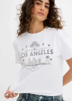 Discount Verkürztes T-Shirt aus Jersey Damen Shirts & Tops