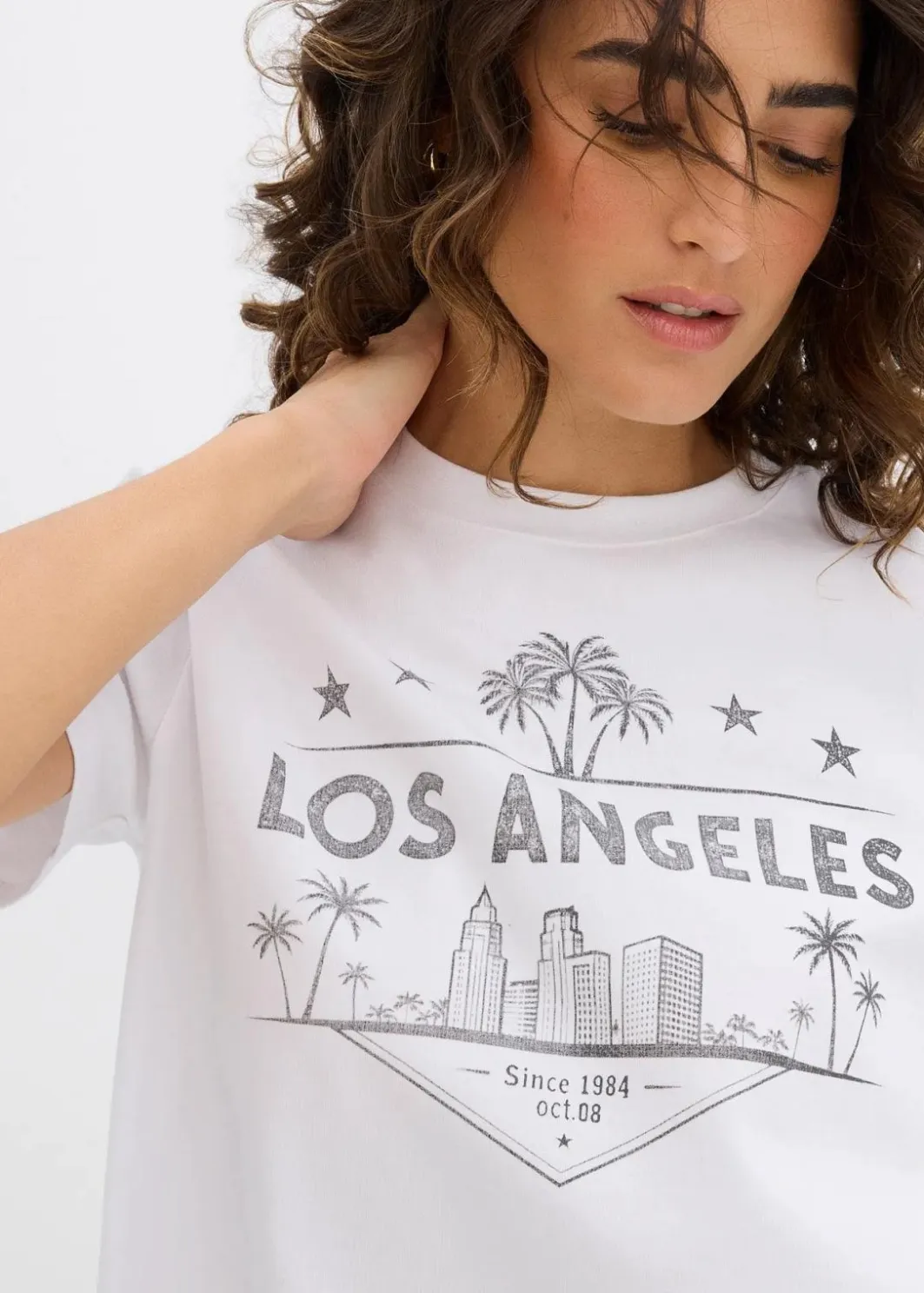 Discount Verkürztes T-Shirt aus Jersey Damen Shirts & Tops