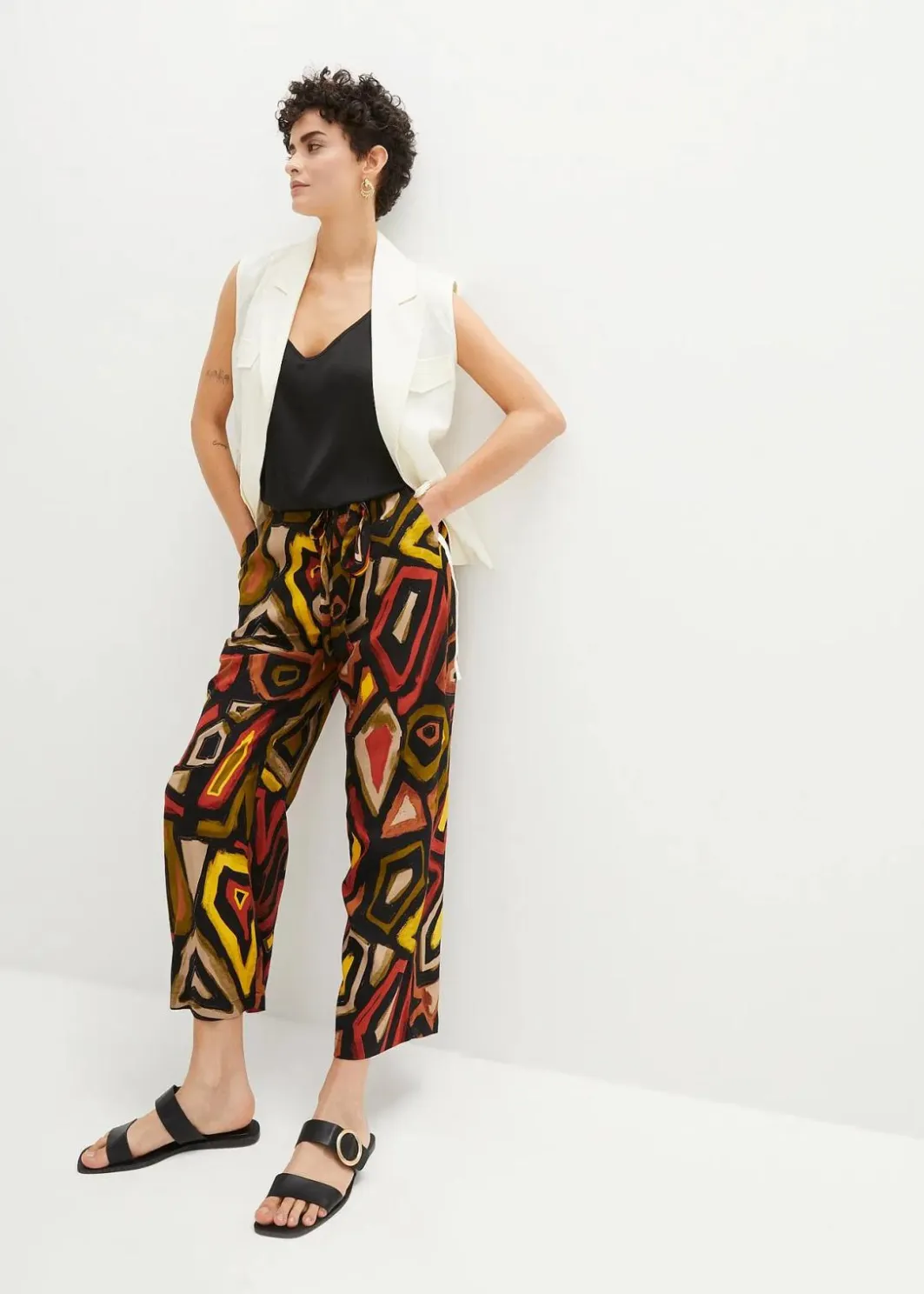 Hot Viscose-Culotte Damen Bekleidung·Kleider|Hosen