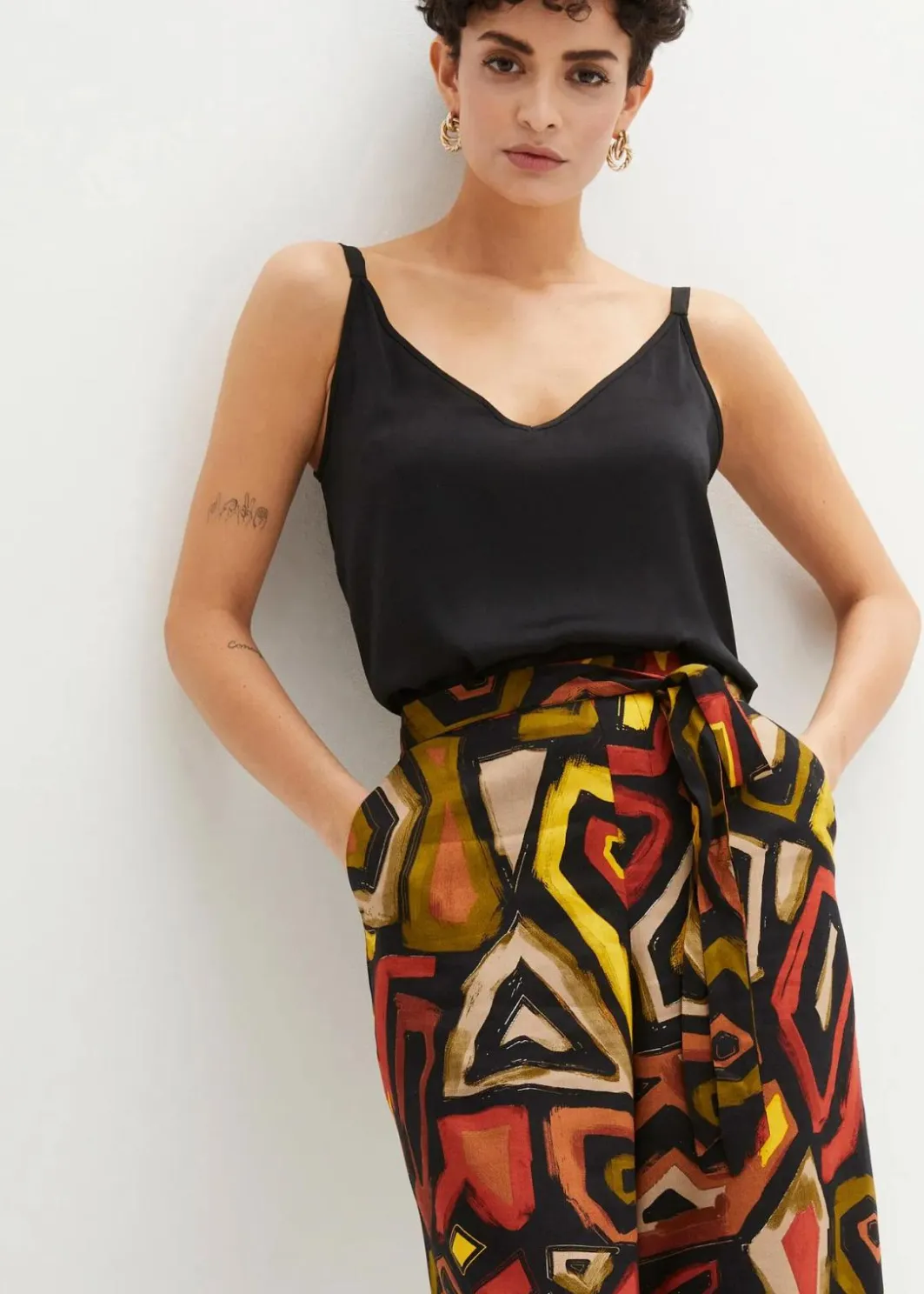 Hot Viscose-Culotte Damen Bekleidung·Kleider|Hosen