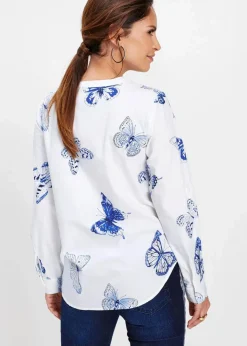 Best Viskose Bluse bedruckt Damen Bekleidung·Jacken & Mäntel|Blusen & Tuniken