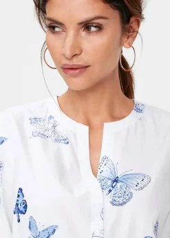 Best Viskose Bluse bedruckt Damen Bekleidung·Jacken & Mäntel|Blusen & Tuniken