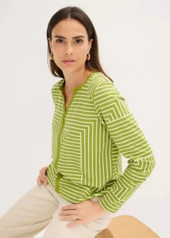 New Viskose Langarmshirt Damen Shirts & Tops