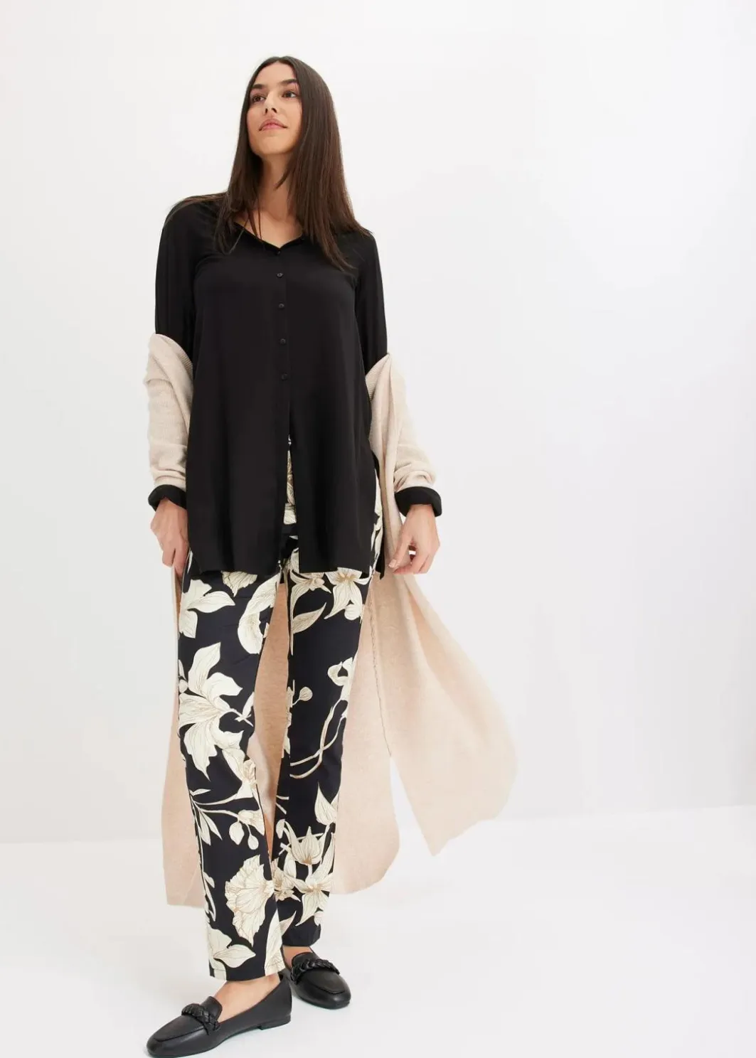 New Viskose Longbluse Damen Bekleidung·Jacken & Mäntel|Nachhaltigere Materialien